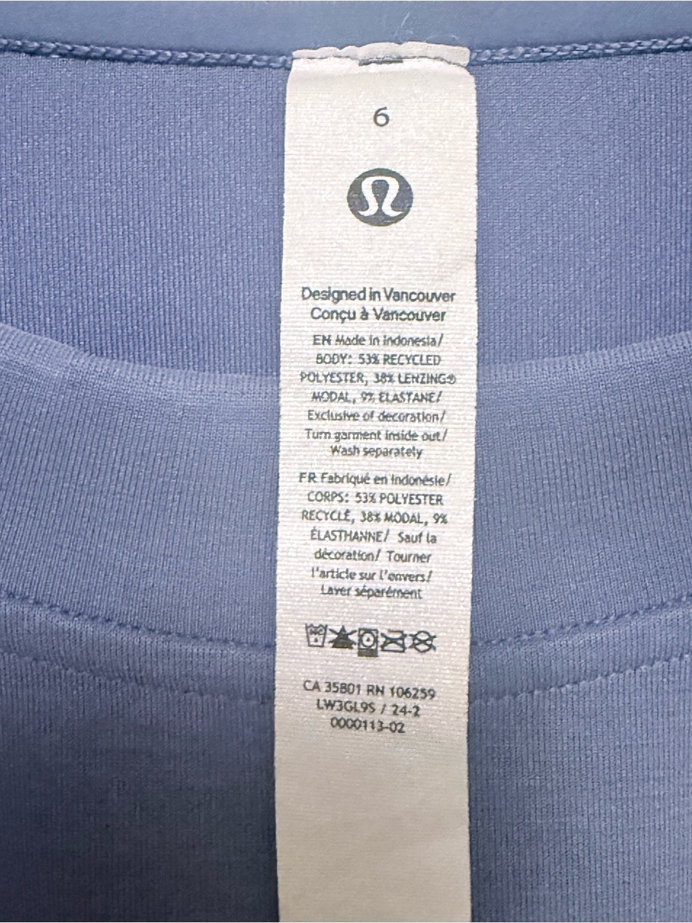 EUC Lululemon Perfectly Oversized Cropped Crew size 6 - Picture 2 of 3